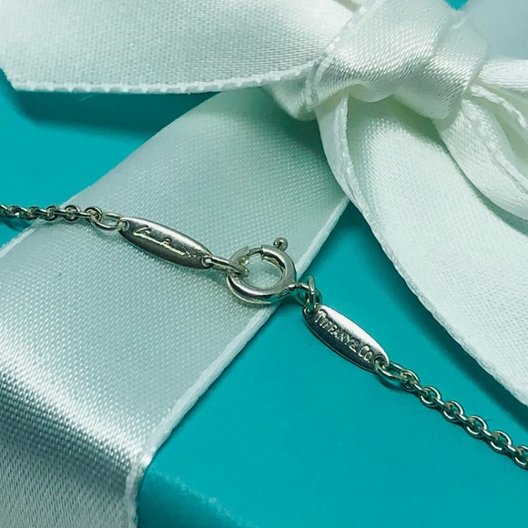 SOLD Tiffany & Co Alphabet Letter A Necklace with BOX RIBBON - Picture 3 of 12
